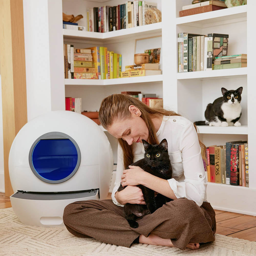 Els Pet Spaceship Self Cleaning Litter Box Double Bundle